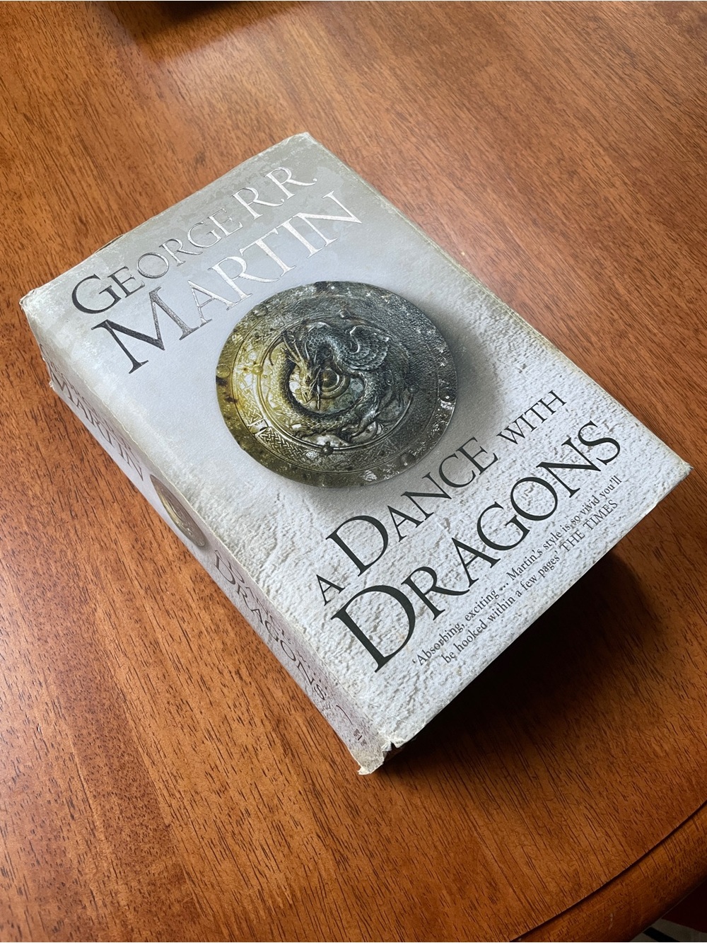 A Dance with Dragons — White Paperback Novel